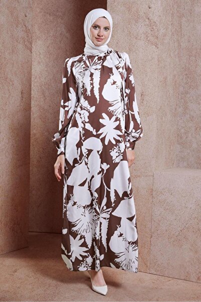 Alvina Сукня з атласним візерунком - 44606