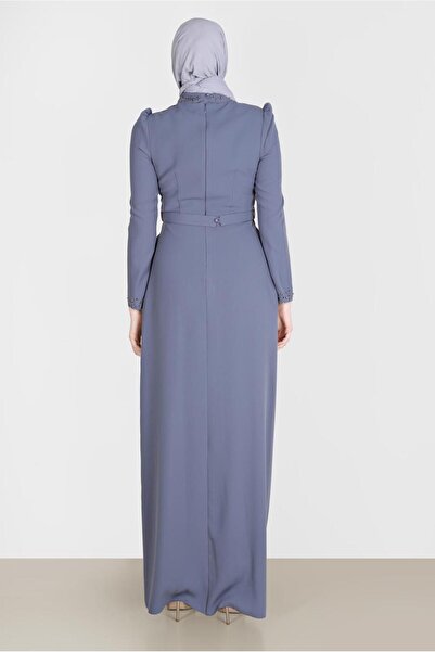 Alvina Beaded Work Detailled Evening Dress 50206