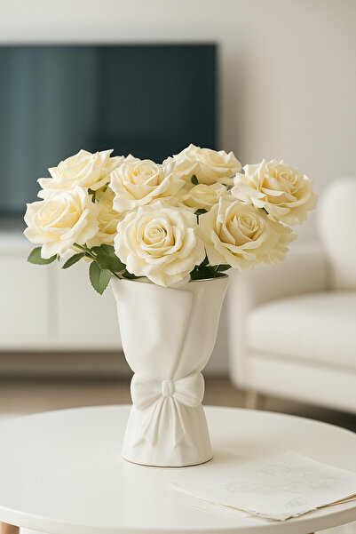 SZN HOME DESİGN Σκανδιναβικό Μεγάλο Βάζο Μπουκέτο Βάζο Λουλούδια Διακοσμητικό...