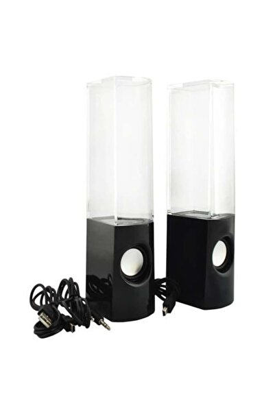 Palmonix Decorative LED-Illuminated Audio Speakers - Fountain Water Style