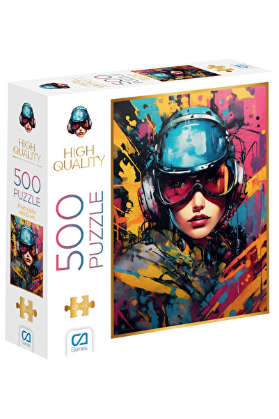 CA Games Pilot Woman 500 Pieces 2.2mm Thickness 48X33Cm Professional Hobby Puzzle Jigsaw Puzzle Series