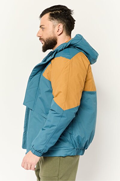 adidas Men Sportswear Fit Long Sleeves Outdoor Jacket, Teal Blue