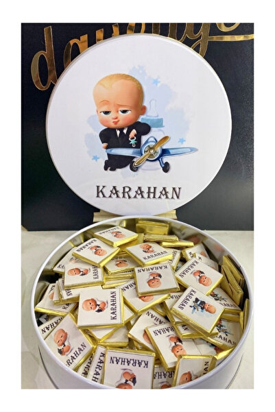 Nehir 50 Adet İsme Özel Bebek Hediyelik Madlen Sütlü Çikolata