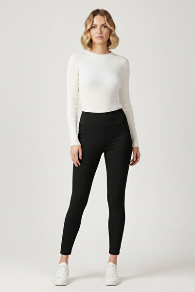 buğrahayalin Women's Velvet Black Tights