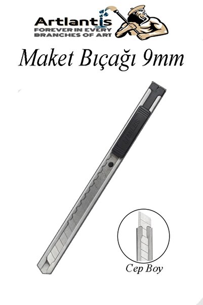 Artlantis Pomoćni nož 9mm metalni džepni nož Falchata neklizajući zaključan 9...