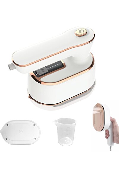HYX Portable Handheld 2-in-1 Travel Steamer & Iron, 180° Rotatable, White