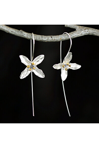 Choice WA4224-1 أقراط طويلة جديدة ومبتكرة على شكل زهور للنساء، بتصميم عرقي أنيق، على شكل زهرة اللوتس