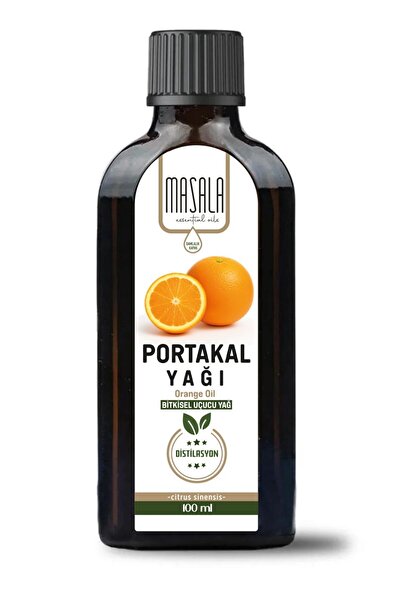Masala Portakal Yağı 100 ml – %100 Saf Doğal Portakal Kabuğu Yağı Cam Şişe (C...