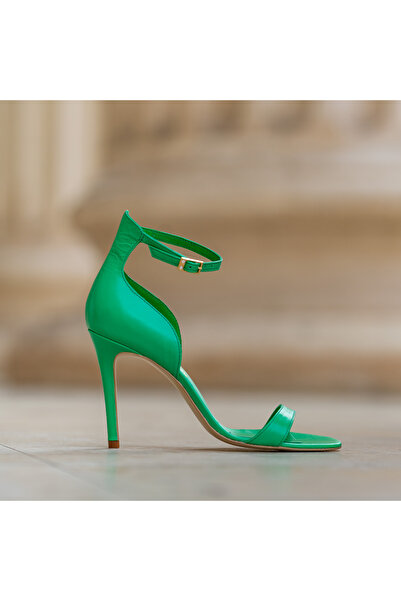 OEM Women's Sandals Made of Genuine Leather Iara Green - 36