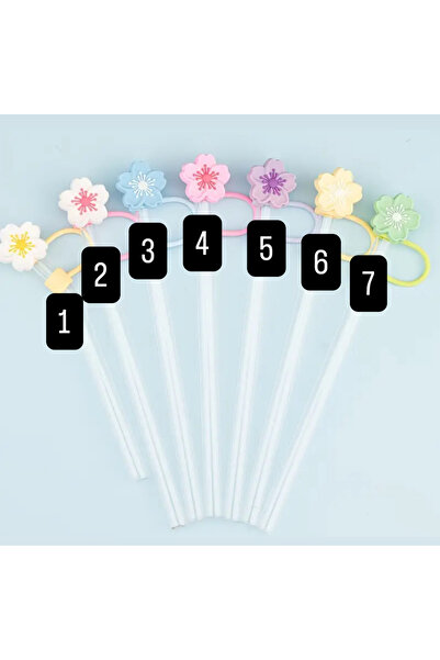 OzzConcept Flower Quencher Straw Cover/Decoration **1 Piece Will Be Sent Randomly**