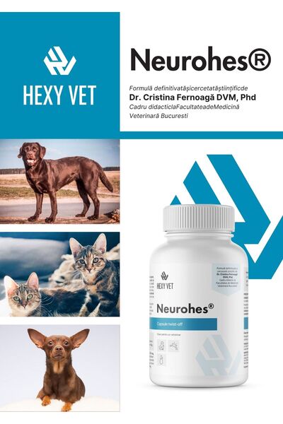 HEXYVET PHARMA Neurohes 60 Capsule Twist-Off pentru caini si pisici
