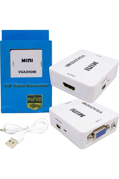 IRONSTAR VGA TO HDMI - VGA'DAN HDMI'A GÖRÜNTÜ SES AKTARMA - DÖNÜŞTÜRÜCÜ - ÇEV...