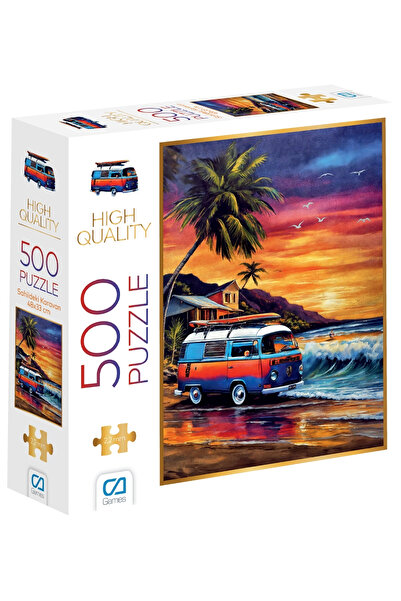 CA Games Caravan on the Beach 500 Pieces 2,2mm Thickness 48X33Cm Professional Hobby Puzzle Jigsaw Puzzle Series
