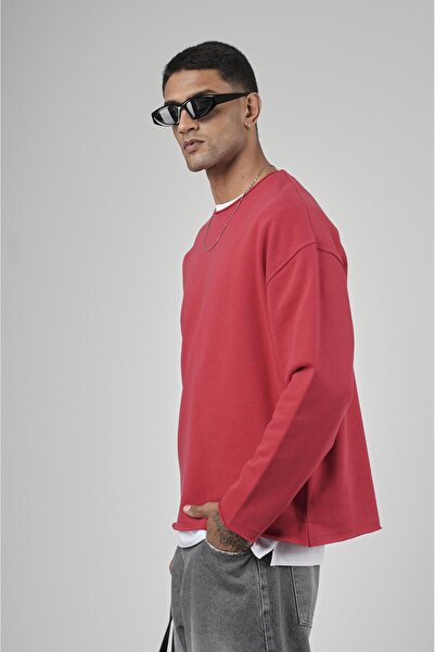 king brich Pis Yaka Oversize Cut Men's Plain Sweatshirt
