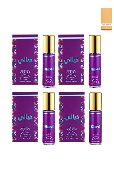 Nabeel Khayali Alcohol Free Roll On Oil Perfume 6ML - 4 Pcs