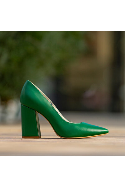 OEM Women's Shoes with Thick Heels Victoria Green - 35