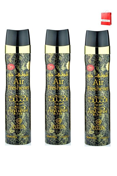 Nabeel 3 قطع معطر جو أسود 300 مل