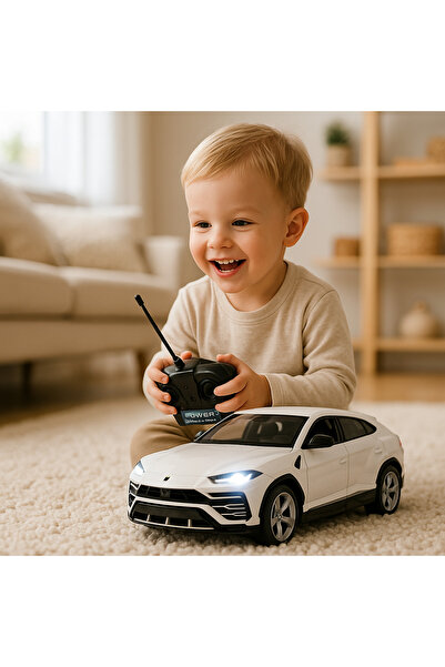 Bebelul Masinuta R/C Lamborghini Urus alba scara 1:24 lumini 2.4 GHz