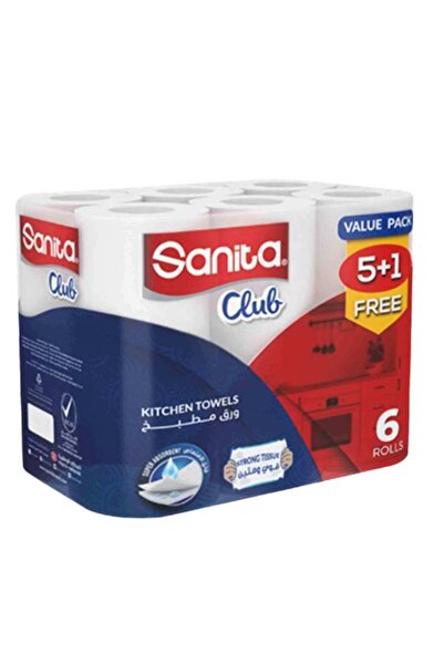 Sanita Club Kitchen Paper 27.1*22.4cm 5+1 Roll