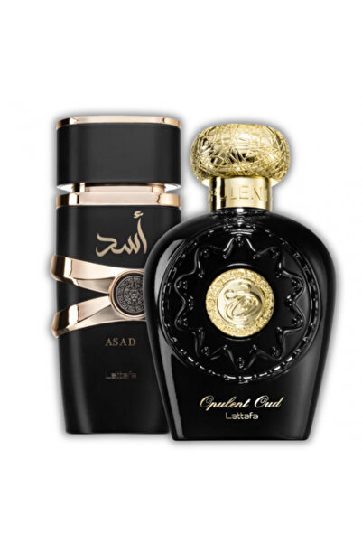 lattafa 2 men's perfumes: Asad 100ml + Opulent Oud 100ml