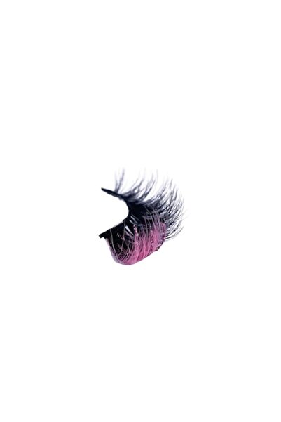 OEM EVNC New Glitter Ombre 3D Strip False Eyelashes - Pink, Extra Volume, Reusable