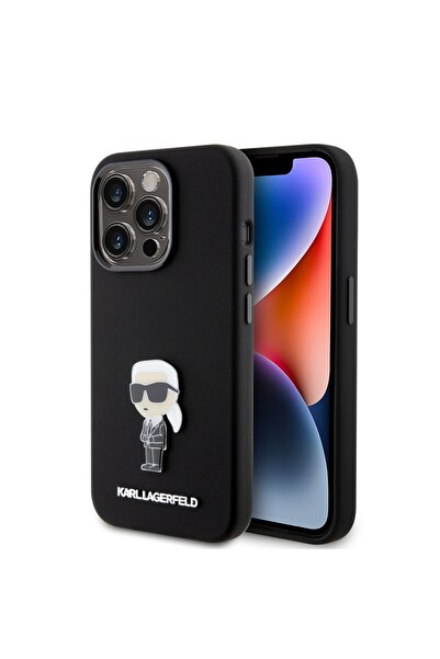 Karl Lagerfeld Carcasă pentru iPhone 15 Pro, silicon, neagră