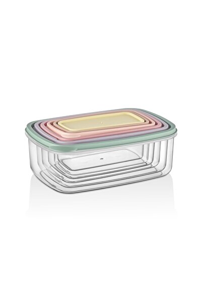 Okyanus Home Stackıt Storage Container 6 Pieces Pastel Colors