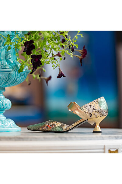 OEM Women's Shoes Hourglass Heel Namira Royal Green - 37