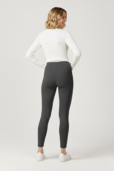 buğrahayalin Women's Velvet Gray Leggings