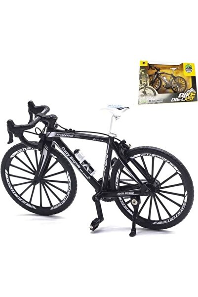 Generic Die Cast Racing Miniature Bike - Black (Box Size 17.8 x 6 x 10.8 cm)