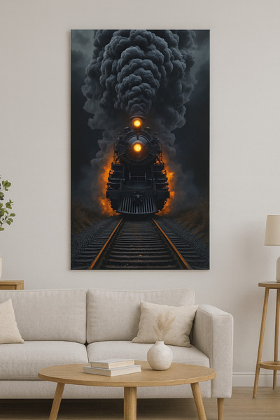 BLT DİZAYN Kara Tren – Flame & Smoke Themed