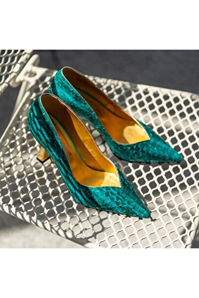 OEM Women's Shoes Hourglass Heel Marta Green Exclusive - 37