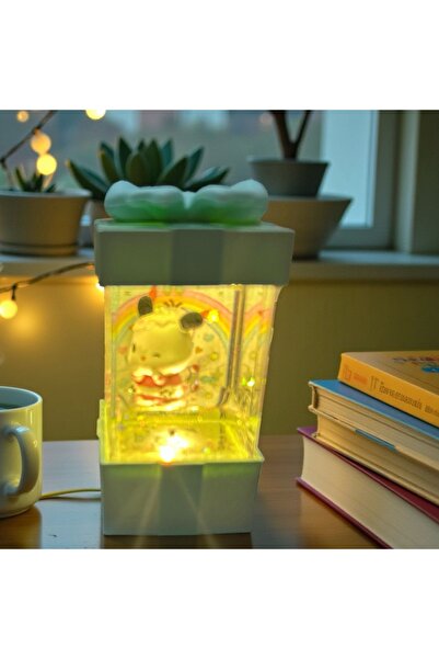 GÜÇLÜ Sakura Sezonu Mini Kristal Küre / Işıklı Kuromi hello kity pom pom puri...