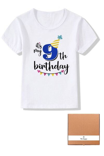 WE HAPPY It's My Birthday Boys and Girls Party Costume T-shirt