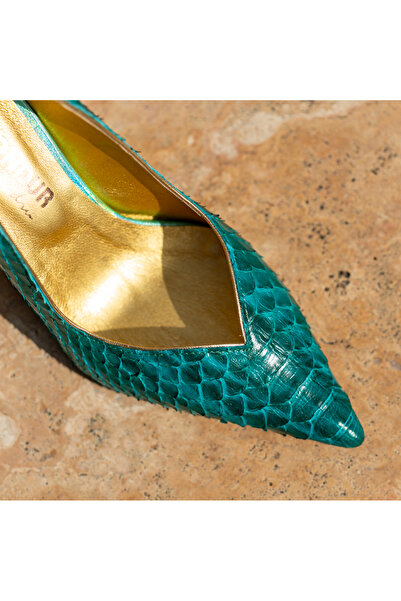 OEM Women's Shoes Hourglass Heel Marta Green Exclusive - 37