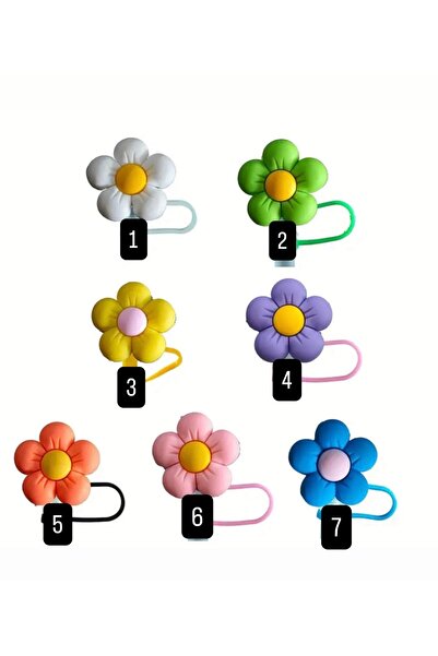 OzzConcept Flower Quencher Straw Cover/Decoration **1 Piece Will Be Sent Randomly**