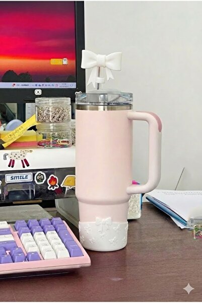 Kelira Quencher and Iceflow New Generation Thermos with Straw Compatible Bowknot Base + Bowknot 1.18 0.89