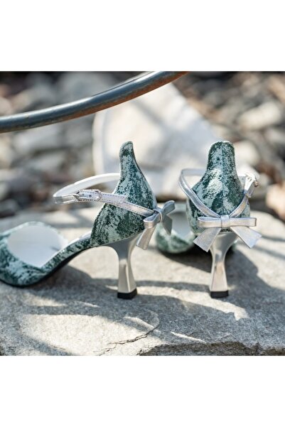 CONDUR by alexandru Women's Shoes Martina Hourglass Heel Print Green