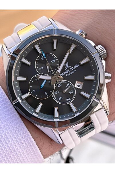 Daniel Klein Men's Wristwatch 30 Meters Water Resistant Silicone Band + Bracelet Gift Vs.Blkt.0714