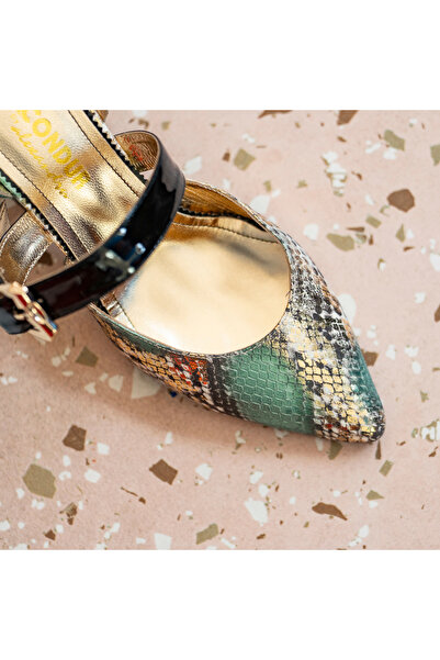 OEM Women's Shoes with Thick Heels People Royal Green - 39