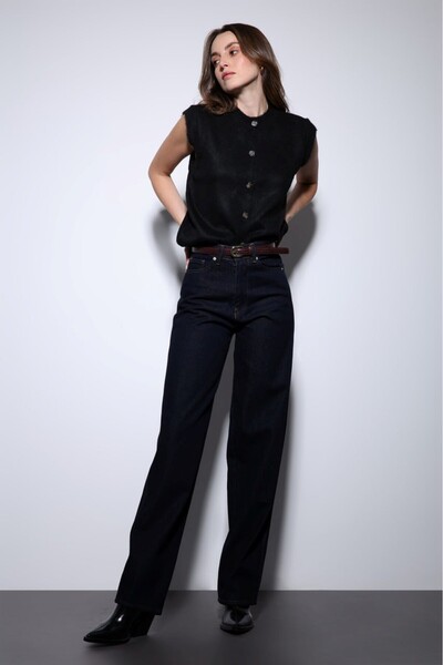 Starinci Mayo Sleeveless Vest Model Sweater Black