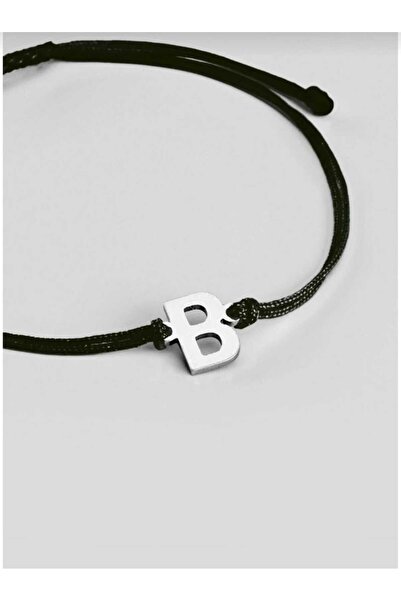 Dream Cut Collection B Letter Bracelet - Black