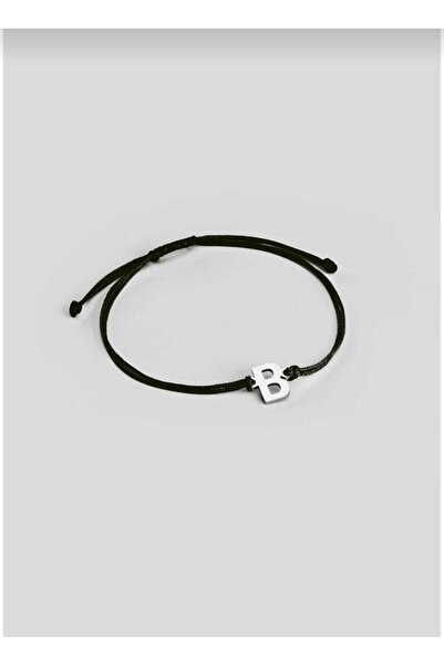 Dream Cut Collection B Letter Bracelet - Black