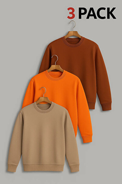 COMBİNE MİCHAİL Men's Oversized Premium Winter 3-Piece Sweater