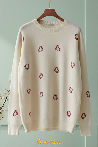 AYMELEK Women's Knitwear Sweater Soft Textured Crew Neck Sweater