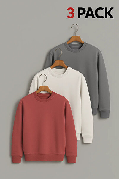 COMBİNE MİCHAİL Men's Oversized Premium Winter 3-Piece Sweater