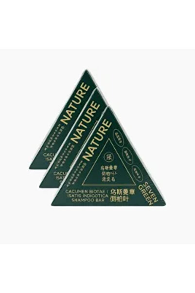 Nature Seven Green شامبو المثلث والصابون الأخضر (3 قطع)