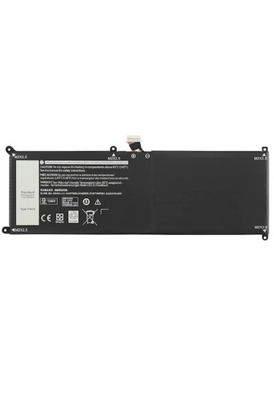 ExtraPlusEnergy Premium battery for Dell XPS 12 (Latitude 12) 7VKV9/9TV5X, 2-cell, 3900mAh, Li-Ion, Black