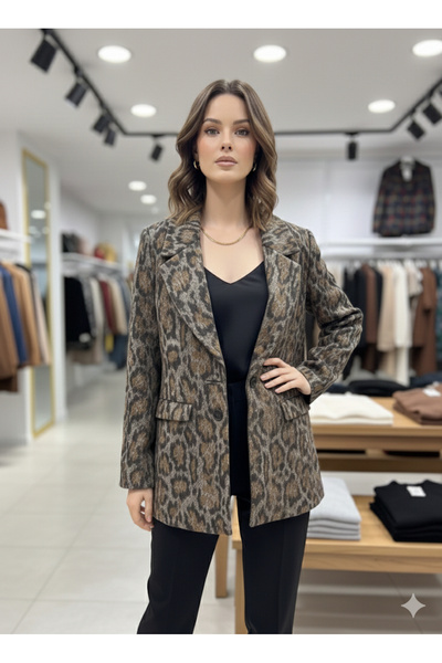 Mazelf Baby&Kids Wear Leopard Print Women's Jacket