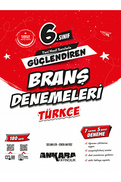 Efsane Yayınları 6.Sınıf Ankara Güçlendiren Türkçe Branş Denemeleri / 7 Sarma...